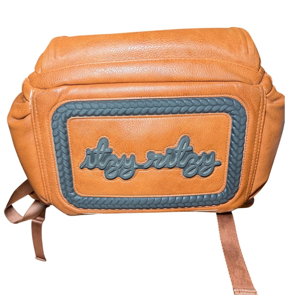 Itzy Ritzy Tan Convertible Diaper Backpack - Picture 9 of 16